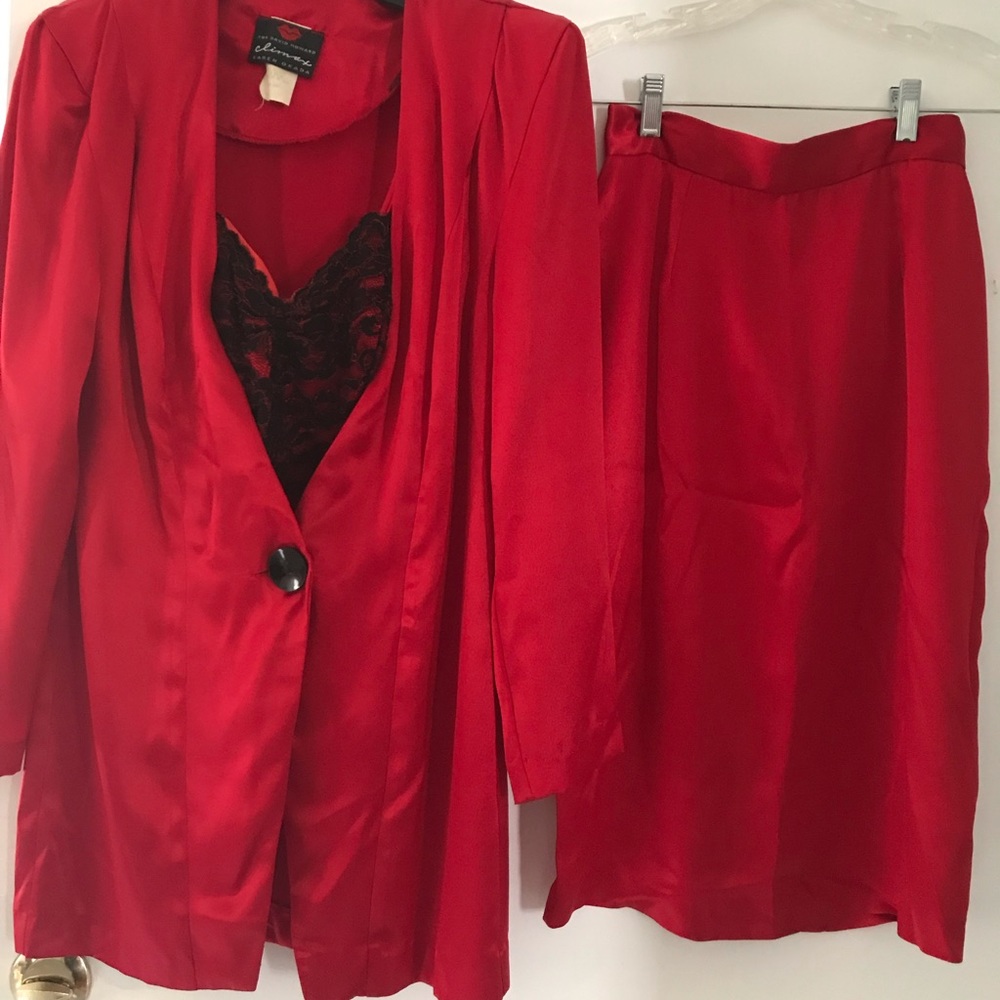 Climax size 8/9 vintage 1970’s 3 piece suit skirt